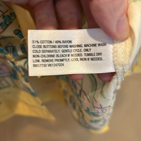 Future Collective Shirt Resort Print Summer Button Down Size Small - Picture 7 of 8